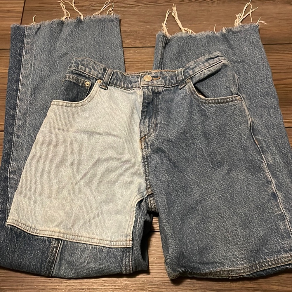 Pacsun Baggy / striaght-leg patch jeans KIDS